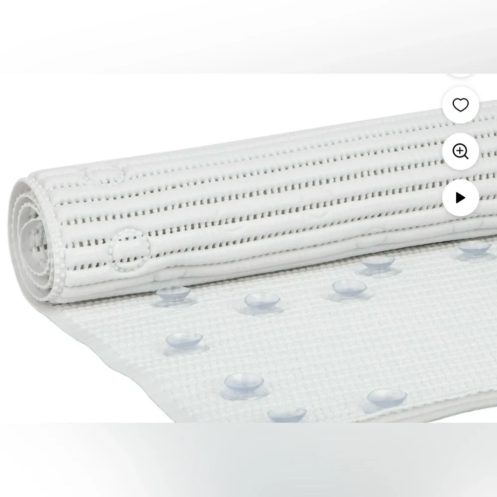 Clorox Textured Non Slip White Bath Mat